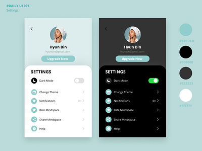 Daily UI 007 - Settings