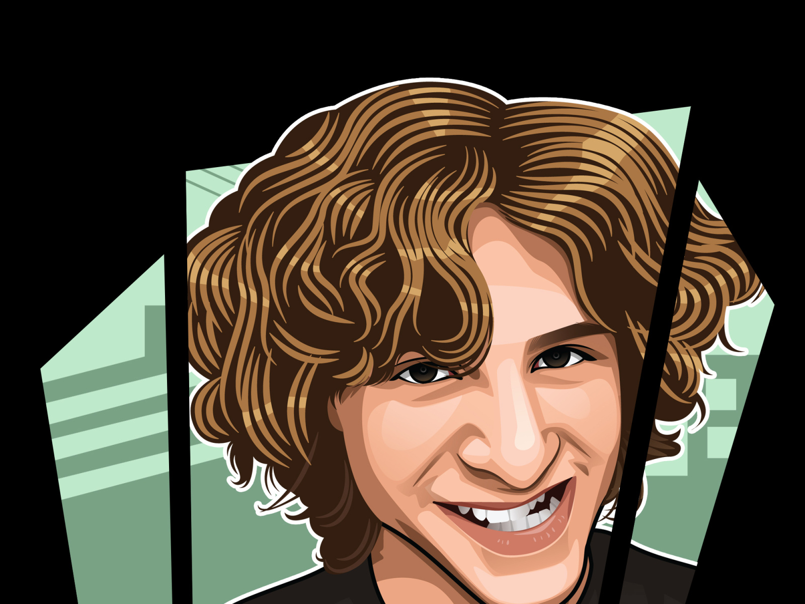 Vector or cartoon portrait with GTA style by ojik atscik on Dribbble