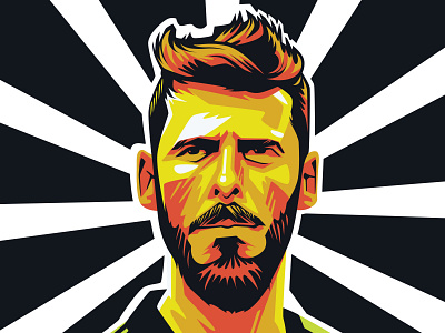 David De gea in pop art portrait