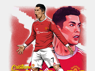 Cristiano Ronaldo vector portrait avatar cartoon cartoonportrait cr7 cristiano ronaldo design football illustration manchester united poster vector vectorart vectorface vectorportrait