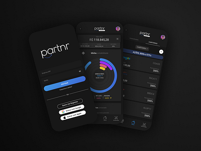 Finance App - Partnr app app design design finance finance app stock exchange ui uiux ux