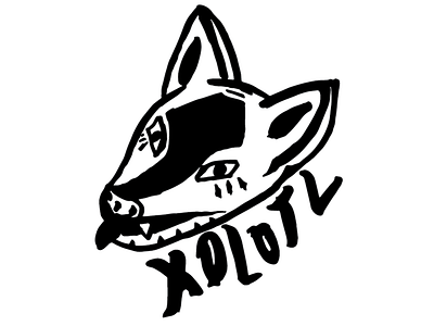 DJ Xolotl aztec illustration logo mexica mexican mythology vector xolotl