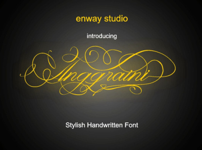 Typography fonts script branding logo typography