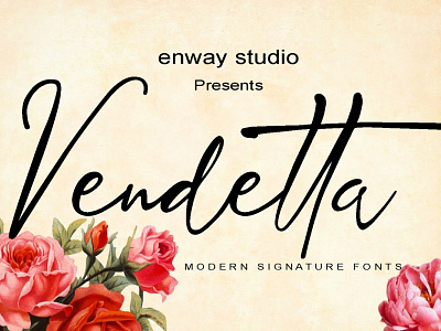 Vendetta Signature Font Typeface