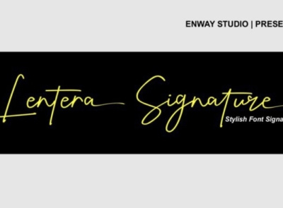 Lentera Signature Font