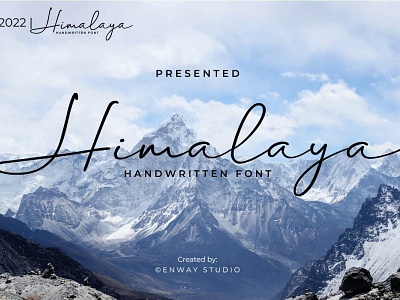 Himalaya brand design calligraphy calligraphy font design font handwritten font himalaya himalaya font illustration logo signature fonts type design typeface typography