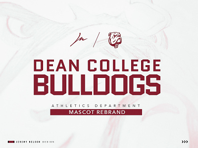Dean College Bulldogs | Rebrand Intro animal athlete athletics branding bulldog football identity illustration logo mascot soccer sports design sports logo