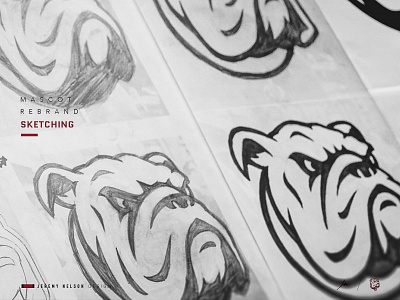 Dean College Bulldogs | Concept Development & Sketches athletics basketball branding bulldog football icon identity illustration logo mascot mascot logo sports design sports logo