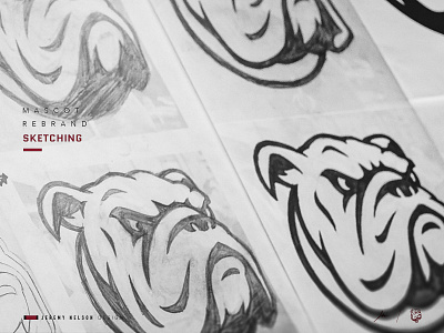 Dean College Bulldogs | Concept Development & Sketches