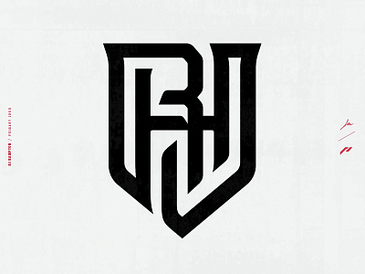 RJ Hampton | Athlete Brand Identity | Logo + Breakdown athlete athlete branding athletic logo athletics basketball branding branding design design icon identity nba sports design sports logo typography