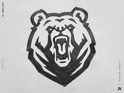 Grizzlies | Mascot Logo animal logo bear bear logo branding concept logo design esports grizzly identity illustration logo mascot roar sketch sports design sports logo typography