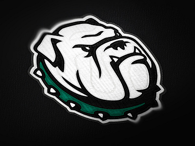 Canton Bulldogs | Primary Mascot | Embroidered animal branding bulldog design dog esports icon identity illustration logo sports