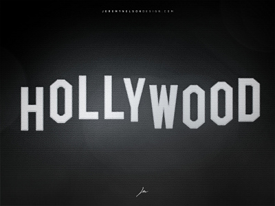 Hollywood Typeface | NHL All-Star Game 2017