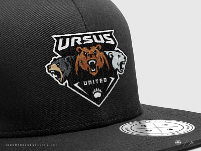 Ursus United | Flat Brim apparel design branding design esports hat icon identity illustration logo mascot sports design sports logo streetwear