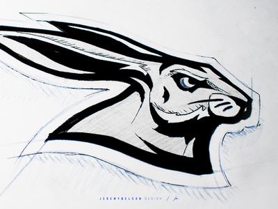 Arctic Dash | Sketch Refinement branding design hare logo icon identity illustration logo logo sketching mascot rabbit logo sports design sports logo