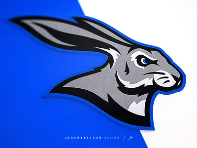 Arctic Dash | Primary Logo badge branding crest design football hockey icon identity illustration logo mascot rabbit soccer sports design sports logo