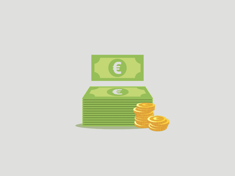 Money Icon animation coins flat gif icon money