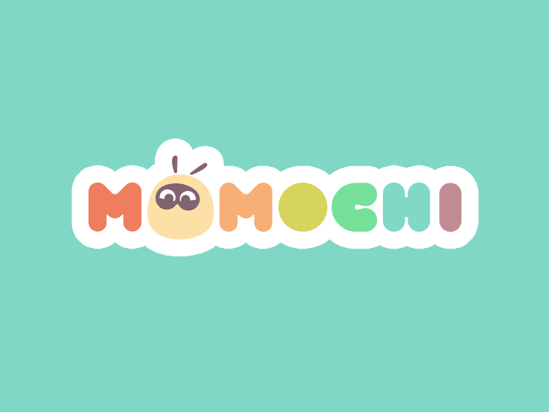 Momochi logo animation animation character children flat logo