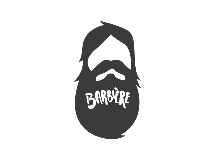Barbiere Logo Animation animation beard beer character flat logo