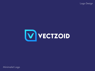 V Letter Mark - Vectzoid Logo Design