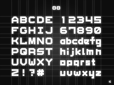 Font-88 beta font grid