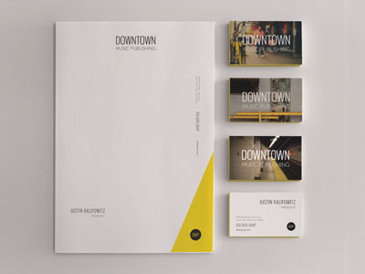 Collateral Concepts branding business cards collateral identity letterhead logo nyc yellow