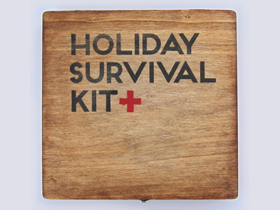 Holiday Survival Kit 3d design design hand made identity packaging design promotion