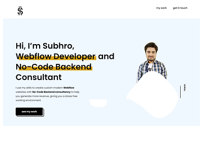 Subhro's Portfolio branding design mobile friendly website mobile responsive no code responsive design responsive website uiux web designer web developer webflow webflow design webflow designer webflow developer webflow development webflow website webflow website designer webflow website developer website designer website developer