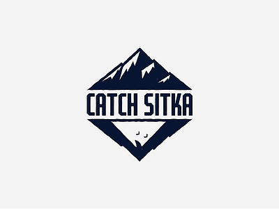 Catch Sitka Logo brand identity branding fishing hunting logo