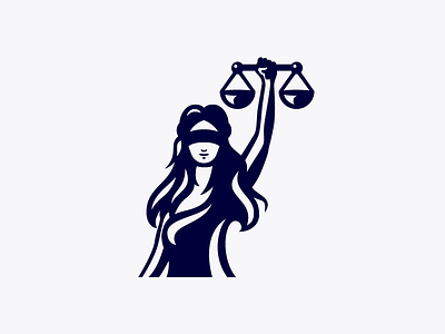 Lady Justice Logo attorney brand identity branding lady justice law logo