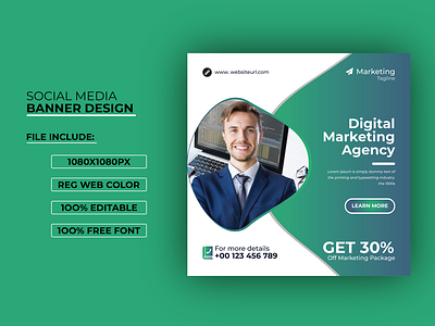 Digital Marketing Banner For Ad design