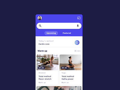 Fitness App – Freebie android app app bar cards fitness free free sketch freebies interface material materialdesign sketch sketchapp tabs theming ui video workout workout app