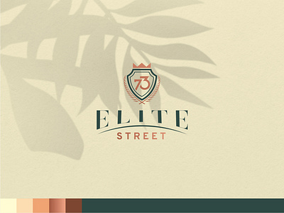 73 ELEITE STREET LOGO brand identity crest elegant logo luxury
