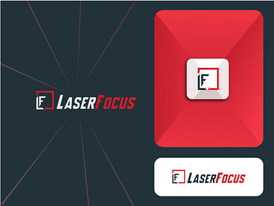 Laser Focus Logo brand identity branding design logo monogram