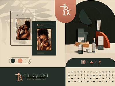 Cosmetics skincare brand logo & brand identity