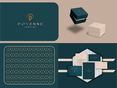 Identity Suit for Jewelry Brand brand identity branding design elegant logo luxury monogram packaging vector