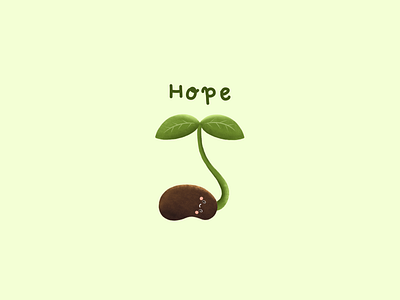 Sprout of Hope hand drawing hope hope illustration sprout sprout illustration