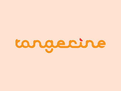 Tangerine Logo Concept brand branding citrus concept logo orange tangerine vector