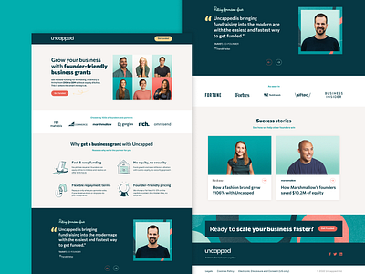 Uncapped - Landing Page Design cro