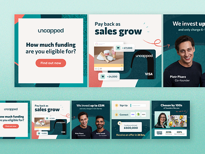 Uncapped - Carousel Ad Design