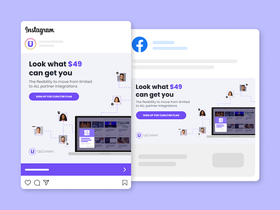 UpContent - Social Media Ads instagram ads