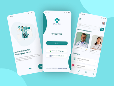 Online Doctor Booking Mobile App UI Design by Abdul Al Mamun on Dribbble