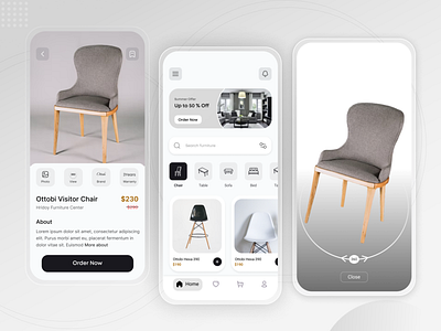 Furniture Shop - eCommerce App apptemplate design ecommerce ecommerceapp fresh design furniture furniture shop furniture shop app furnitureshop mobile app mobile app design mobile app ui mobile ui uidesign uiuxdesign uixdesign user interface design