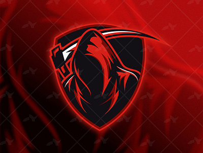 Red Angel of Death logo angel death design esport esport logo graphicdesign illustration logo logo design vector