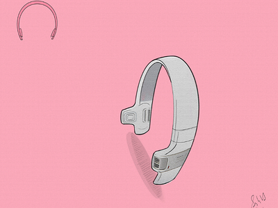 Headphones concept design designer industrial inspiration photoshop product render rendering sketch sketching