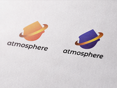 Atmoshpere logo atmoshpere branding home identity identity design illustration logo logo design logotype planet