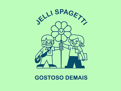 Gostoso Demais branding character design design flower illustration logo vector