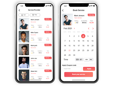 Service booking appointment booking general service home service ios local service mobile mobile app design nearby repairman service ui ui ux uidesign