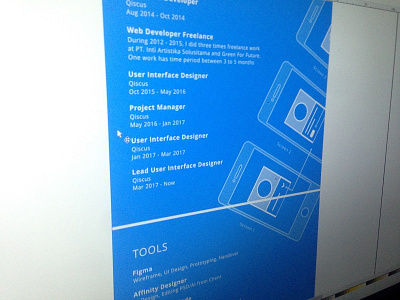 Blue Print Resume - SVG [Inkscape]