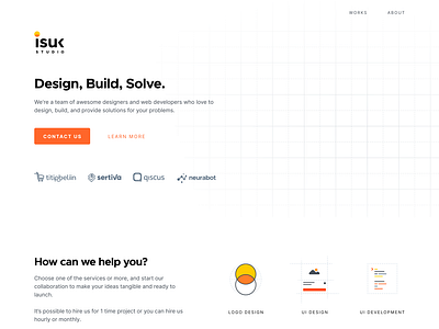 Isuk Landing Page